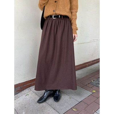 MMC毛呢半身裙女秋冬新款伞裙感