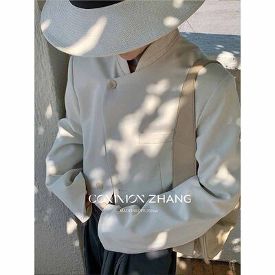 CZZHANG春小个子斜门襟立领女小