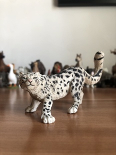 正版 papo雪豹野生动物模型儿童玩具早教认知绘本收藏