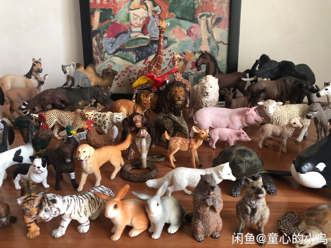 正版思乐papo雄狮长颈鹿儿童玩具