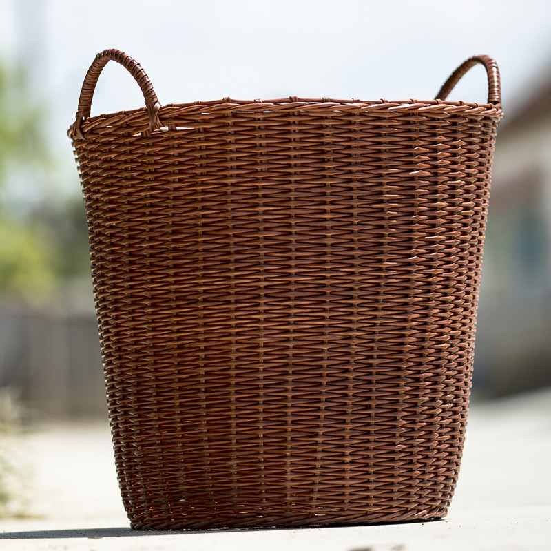 塑料仿藤编脏衣篮ins风卫生间洗衣篓放脏衣服收纳筐神器家用玩具