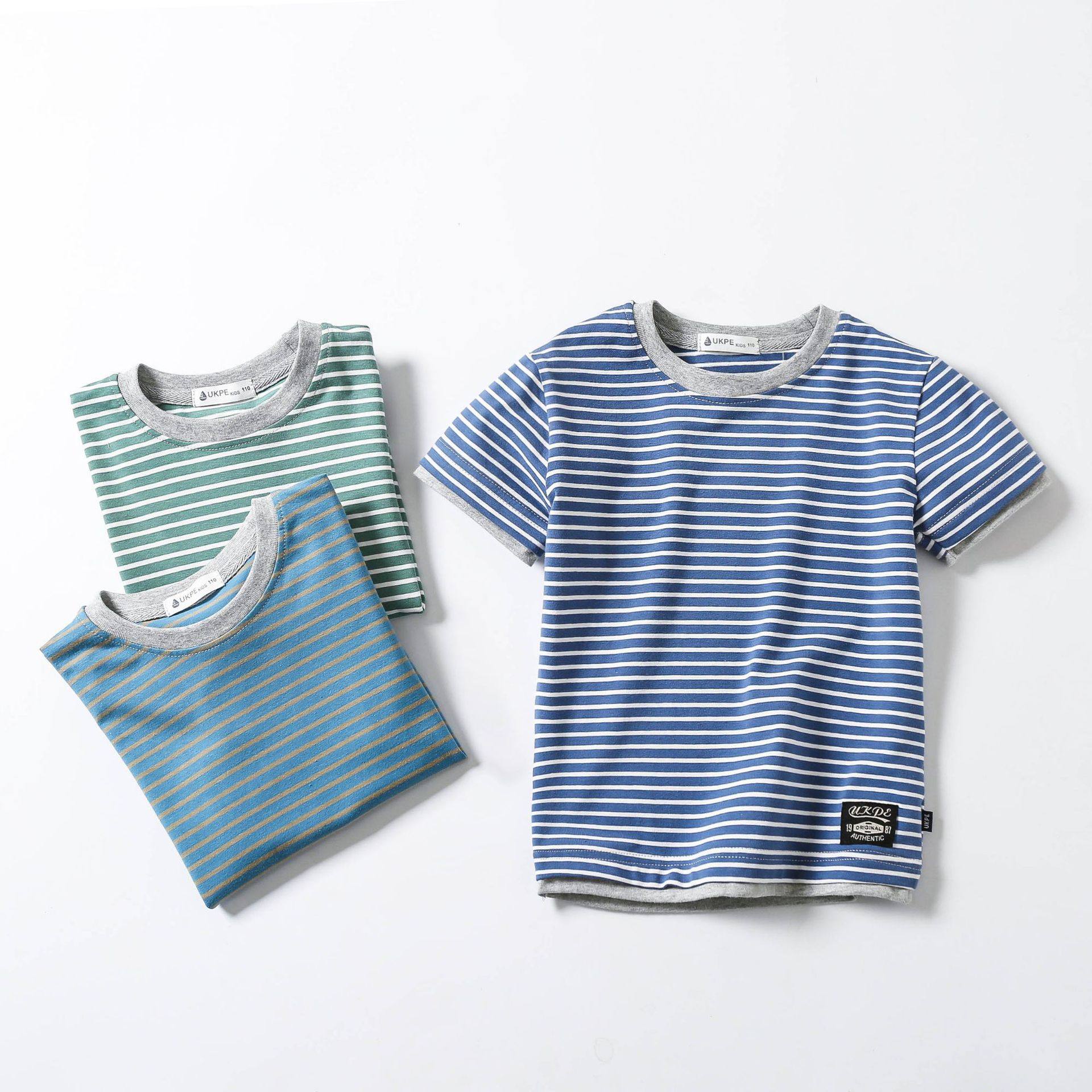 夏装韩版童装百搭儿童短袖体恤条纹男童T恤运动薄款夏季,童装/婴儿装/亲子装,T恤,淘宝优惠券,粉丝福利购,淘宝优惠卷