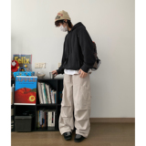 春秋新款韩版宽松慵懒风纯色连帽卫衣w5111p85，男装卫衣，电商A138B