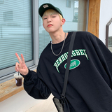 日系美式街头潮贴皮绣卫衣w5067p68控88，男装卫衣，电商A138B