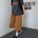 2023夏季宽松直筒七分裤阔腿裤男女工装短裤k7182p58，男装休闲裤，电商A138B