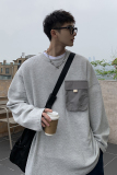 美式日系宽松长袖卫衣打底衫t1115p65控78，男装卫衣，电商A138B