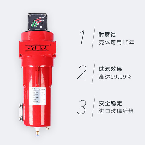 YUKA 宏日嘉 YD058精密过滤器 压缩空气过滤器 除油除尘配套过滤