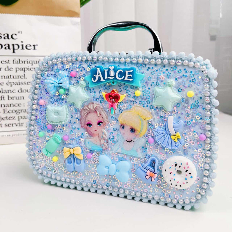 儿童手工diy包包制作材料包奶油胶首饰盒女孩玩具小公主生日礼物,玩具/童车/益智/积木/模型,手工创意粘贴类,淘宝优惠券,粉丝福利购,淘宝优惠卷