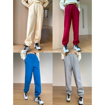 纤依百秀【龙】 button缩口休闲裤运动卫裤 0221