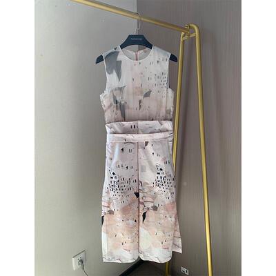 纤依百秀【DM】高端系列 29姆米重磅印花连衣裙 0312