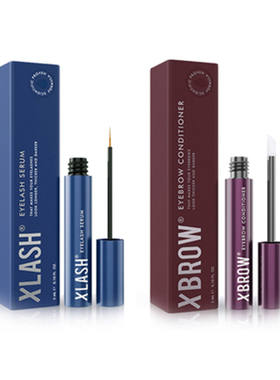 官网ALMEA英国原装正品 XLASH XBROW 眉毛营养液加睫毛精华液套装