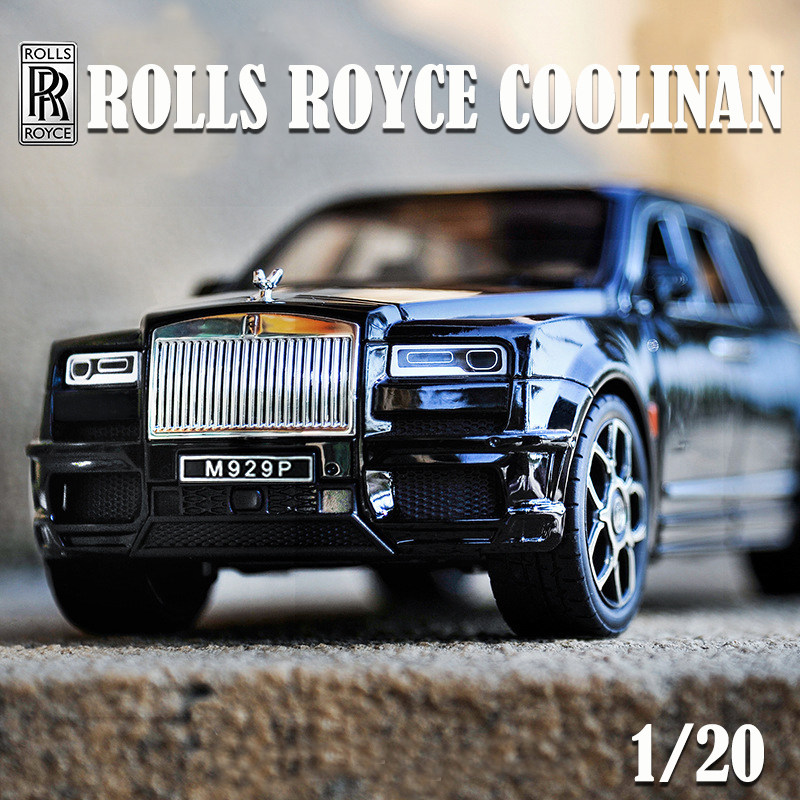 劳斯莱斯库里南合金车模1:20豪华大suv越野仿真汽车模型金属摆件