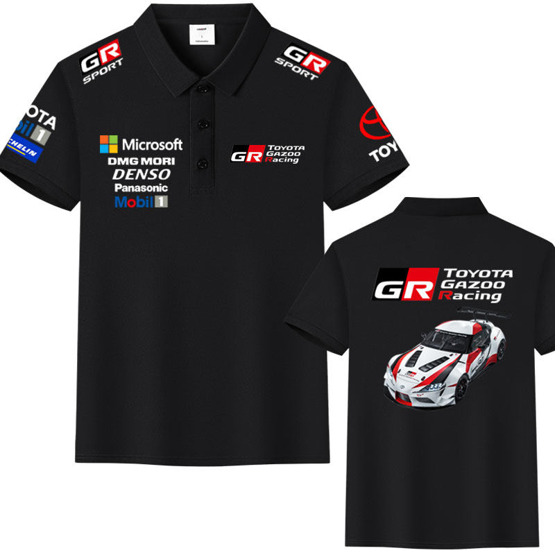 丰田TOYOTA汽车车友会4S店员工可定制车队赛车服冰丝棉POLO衫短袖图片