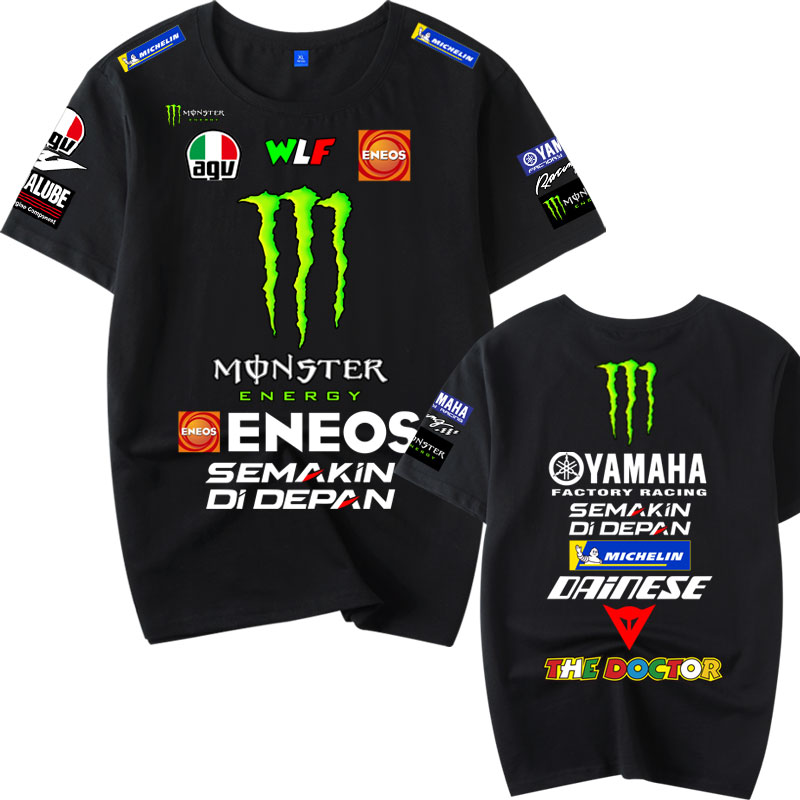 纯棉短袖t恤男2023MOTOGP厂队机车训练服摩托赛车队服百搭个性