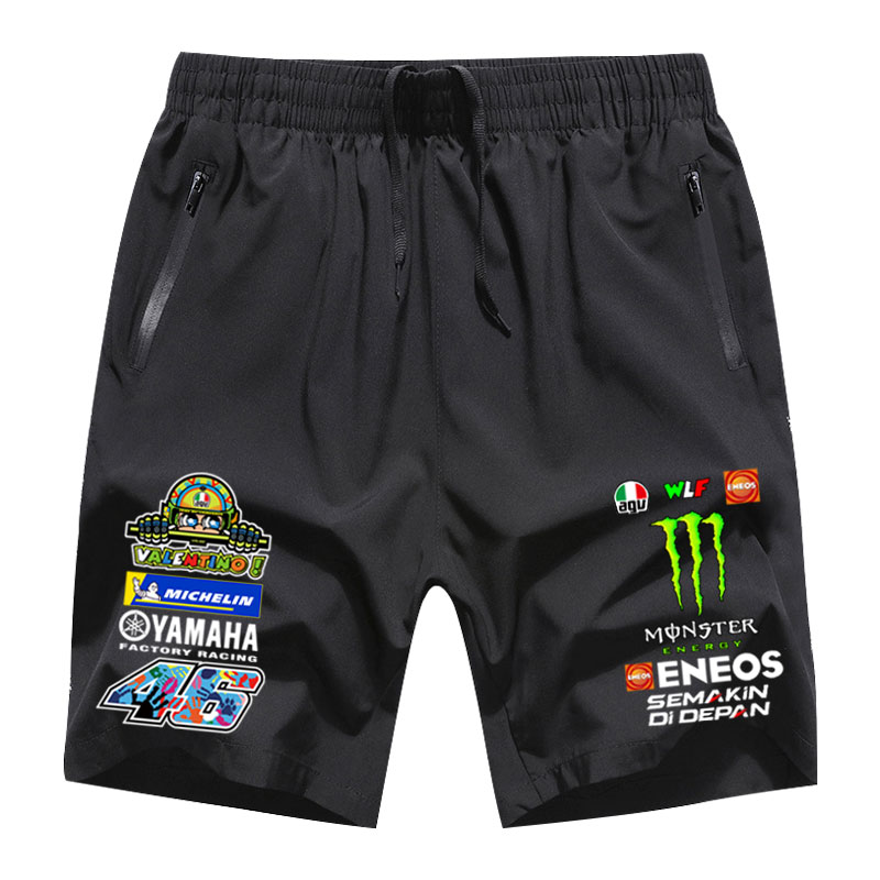 冰丝速干MOTOGP厂队摩托机车杜卡迪罗西红牛五分裤宽松训练裤短裤