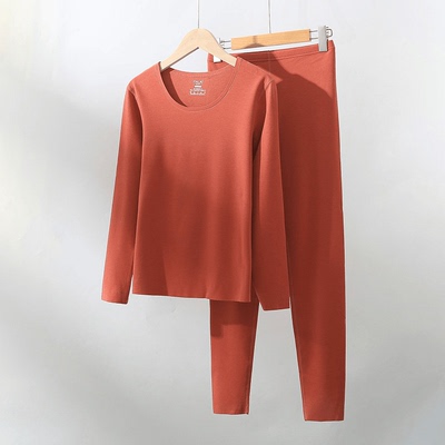 高端好货 意大莱女士加厚蚕丝秋衣秋裤套装棉毛衫