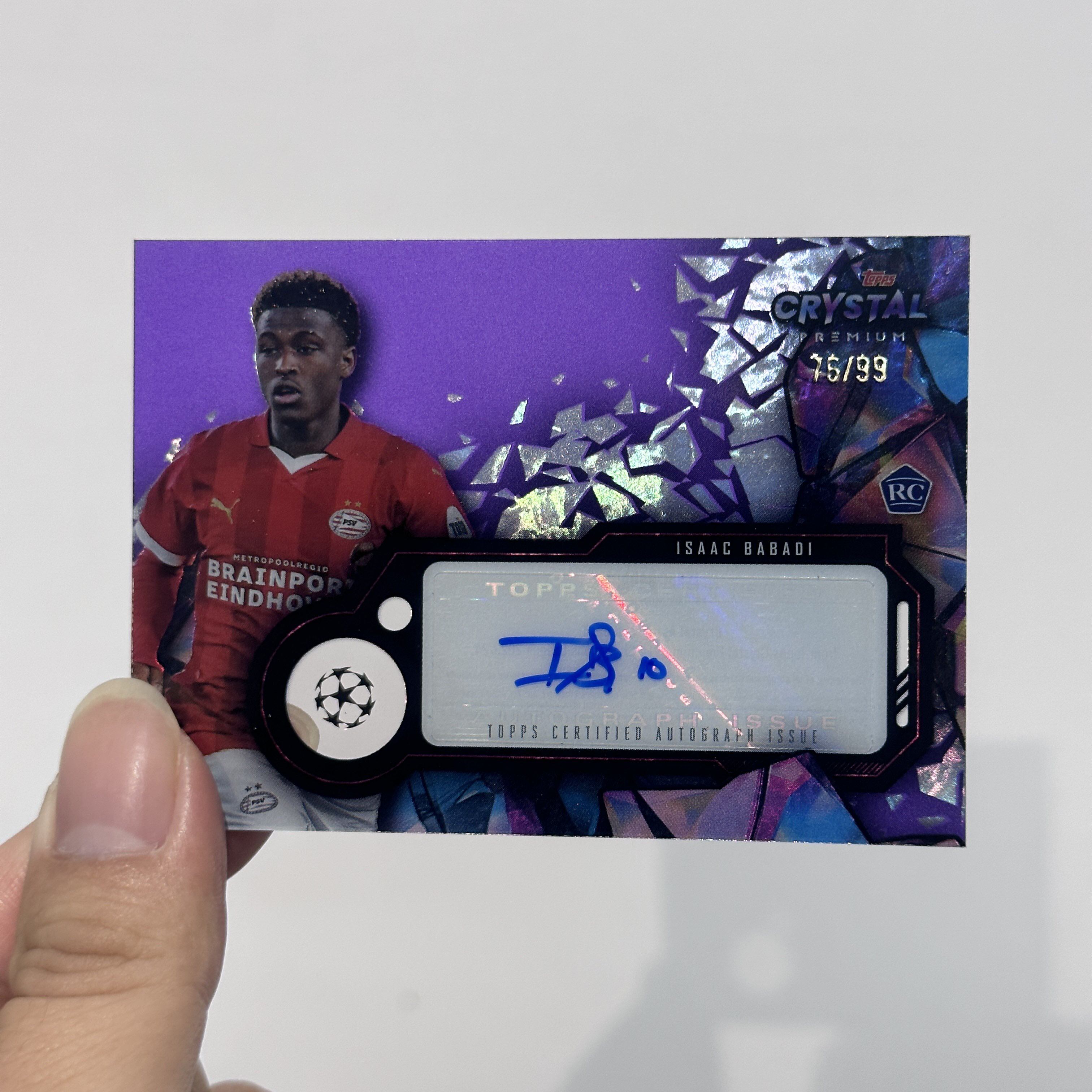 2023-24 Topps CRYSTAL水晶欧冠球星卡99编签名签字卡 巴巴迪