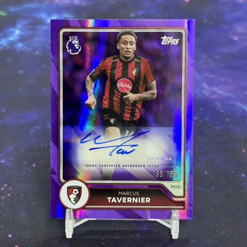 2026-27 TOPPS 英超球星卡 199编签名签字卡 塔韦尼耶 伯恩茅斯