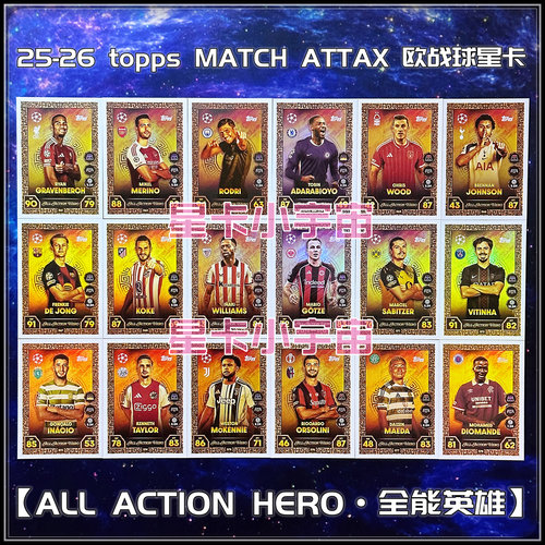 2025-26TOPPS欧冠球星卡罗德里