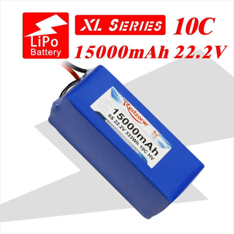 Redzone lipo 10C 15000mAh 22.2V 富力电池航测航拍用锂电池