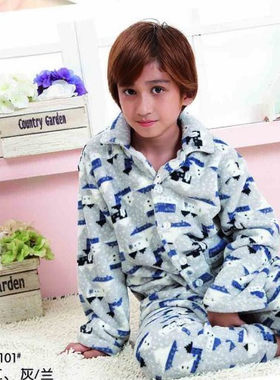 久岁伴珊瑚绒家居服保暖儿童内衣