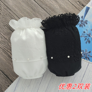 秋冬季新款白色袖套女短款2025防脏护袖办公室工作羽绒服黑色套袖