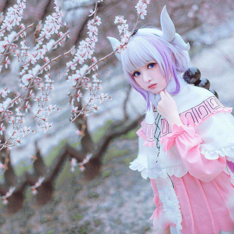 动漫小林家的龙女仆龙娘康娜cos服洛丽塔cosplay服装女送发卡现货