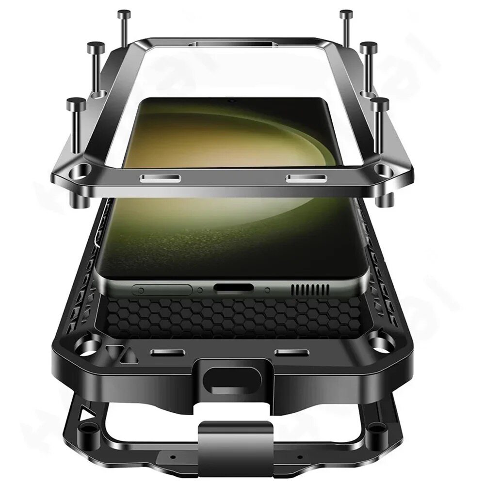 Shockproof armor Metal Aluminum phone Case适用Samsung Galaxy S