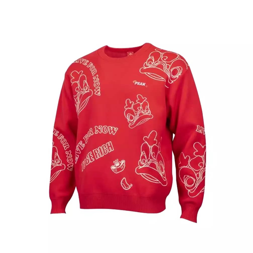 PEAK 곡물 수확 스웨터 니트 라운드 넥 스웨터 FM241007|FM241008 엑스트라 사이즈 9