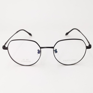 【丹阳眼镜城】【法利兰255】纯钛黑全框近视女款 可配防蓝光眼镜
