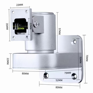 海康人脸识别门禁一体机壁挂式万向支架墙面安装转角支架671M海康