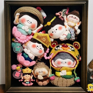 集川实木8寸A4立体加厚30 汽车盲盒收纳相框 36内空5CM潮玩新品