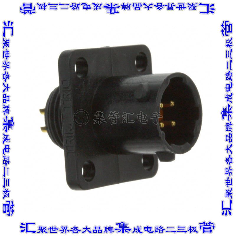 UTS08E4P 连接器接插件CONN RCPT MALE 4P GOLD SLDR CUP