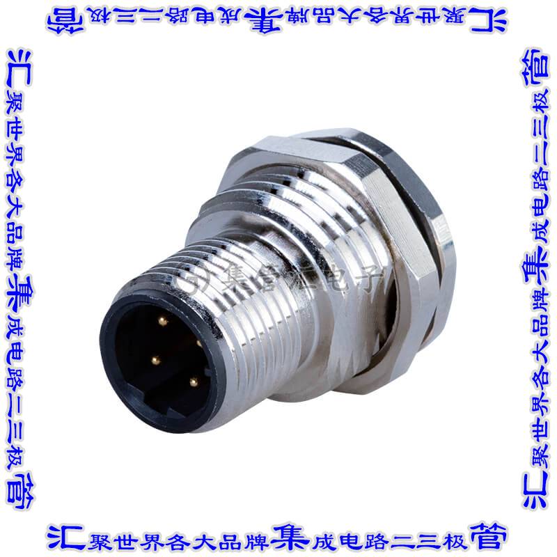CDM1210-04D-MT-F16-67 连接器接插件M12 MALE PANEL MOUNT,SOLDE
