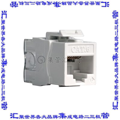 K-6EJ/5 连接器接插件CAT6 KEYSTONE ETHERNET JACK, 5 P