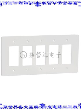 SQWS141005WH 连接器接插件5 GANG MID+ WALL PLATE WH