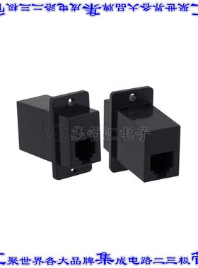 ECF5046S-BK 连接器接插件CPLR PNL MNT 6X6 STRAIGHT BLK