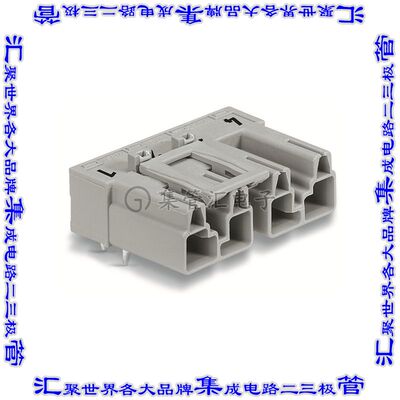 770-854/011-000 连接器接插件PLUG FOR PCBS ANGLED 4-POLE, GRA