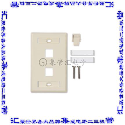 AX102251 连接器接插件KCONN FACEPLATE 6-P SG WHITE