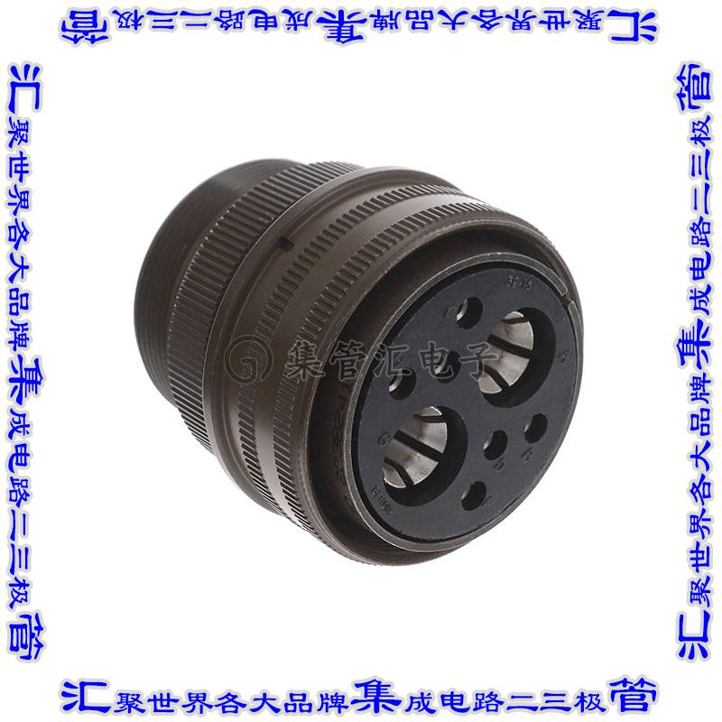 MS3106A32-15S 连接器接插件CONN PLUG FMALE 8P SILV SLDR CUP