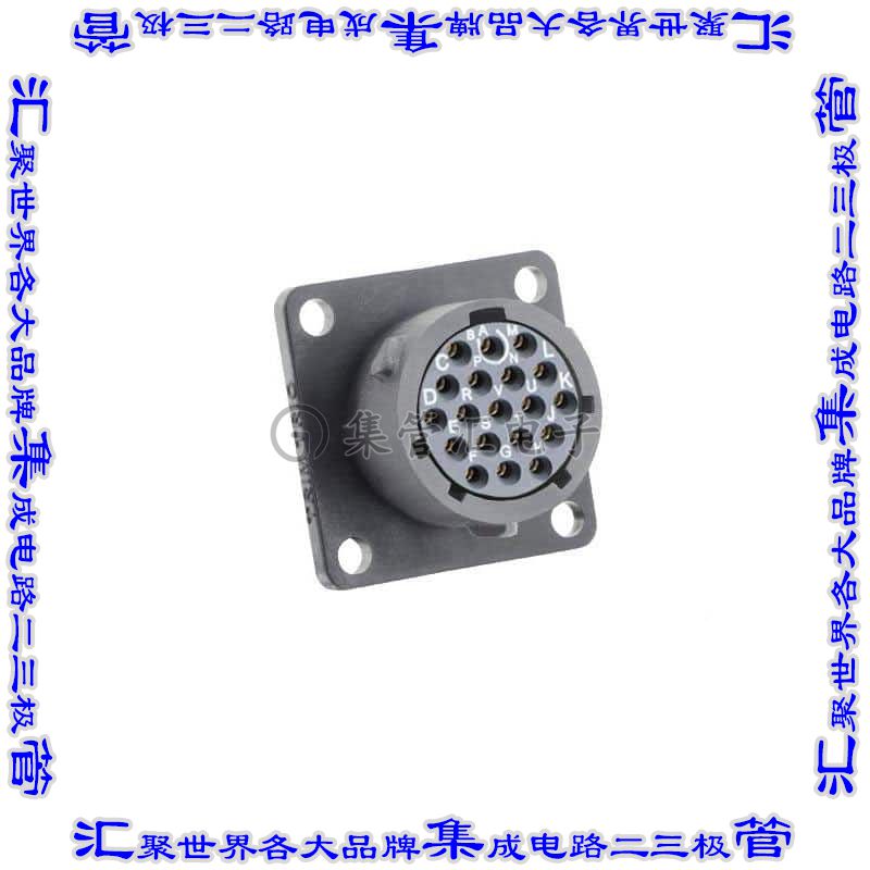 UTSX014D19S 连接器接插件SQUARE FLANGE RECEPTACLE, WITHOU