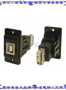 CP30707NMB3 连接器接插件DUALSLIM BLACK METAL USB2 B-A M3