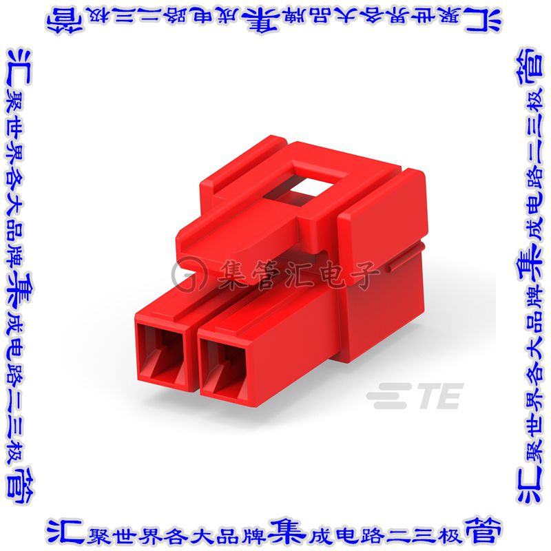 6-2408780-2 连接器接插件PLUG HSG 2P RED HCI 6.2 PITCH OU