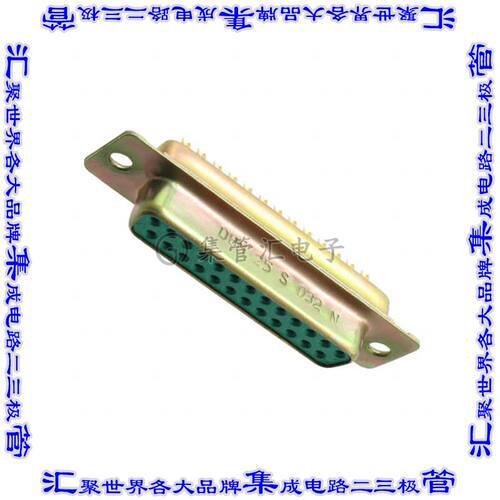 DBM25S032N 连接器接插件CONN D-SUB RCPT 25POS SLDR CUP