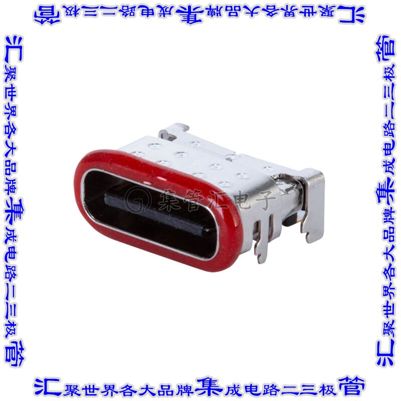 UJ20-C-H-G-SMT-P16-TR-67 连接器接插件USB JACK, TYPE C, 2.0,