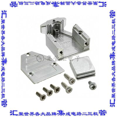 165X10819X 连接器接插件CONN BACKSHELL 9P 30DEG SHLD SLV