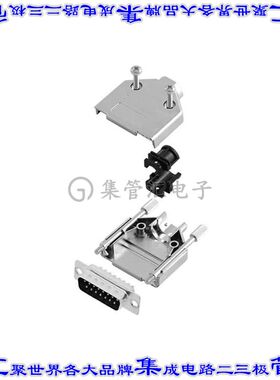 6355-0030-02 连接器接插件D-SUB BACKSHELL, SHIELDED, 180 +