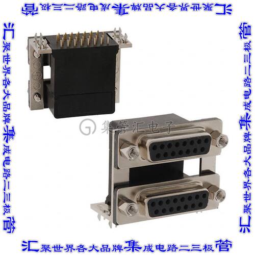 178-015-513R571 连接器接插件CONN D-SUB RCPT 15POS R/A SLDR