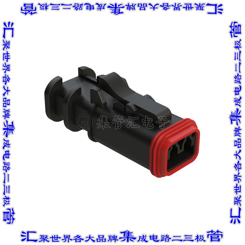 AT06-2S-OMRDBLK 连接器接插件2 POSITION OVERMOLDED PLUG, SOCK