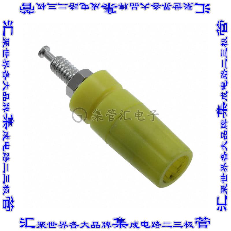 BU-P3760-4 连接器接插件CONN BIND POST FLUTED YELLOW